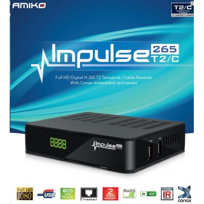 AMIKO SET TOP BOX DVB-T/T2/C Amiko Impulse H265
