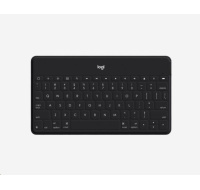 Logitech Bluetooth Keyboard Folio Keys-To-Go, UK - International, Black, Apple