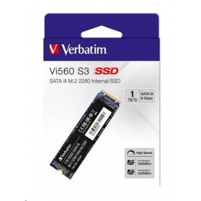 VERBATIM SSD Vi560 S3 M.2 512 GB SATA III, W 560/ R 520 MB/s
