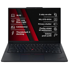 LENOVO NTB ThinkPad E14 G7 - Ultra5 226V,14" 2.8K 120Hz,16GB,512SSD,FHD+IRcam,W11P LENOVO NTB ThinkPad E14 G7 - Ultra5 226V,14" 2.8K 120Hz,16GB,512SSD,FHD+IRcam,W11P