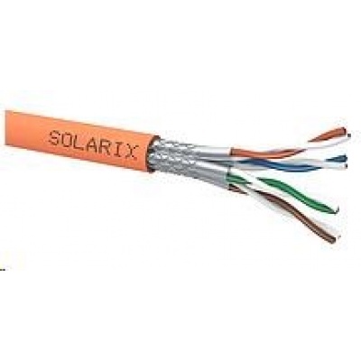 Inštalačný kábel Solarix SSTP, Cat7, drôt, LSOH, cievka 500 m SXKD-7-SSTP-LSOH