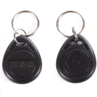 Kľúčenka ESES RFID, 125 KHz, čierna, s vyrazeným číslom, 100 ks