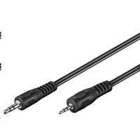 PREMIUMCORD Audio kábel Jack 3.5 mm - Jack 2.5 mm 2 m (M/M, stereo)