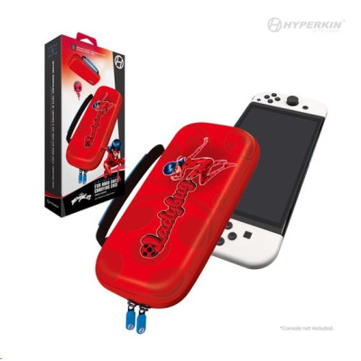 Hyperkin Miraculous EVA Hard Shell Carrying Case for Nintendo Switch/OLED/Lite (Ladybug)
