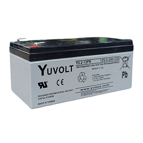 Baterie - YUVOLT Y3.2-12FR (12V; 3,2Ah; faston F1-4,7mm; životnost 3-5let) Baterie - YUVOLT Y3.2-12FR (12V; 3,2Ah; faston F1-4,7mm; životnost 3-5let)