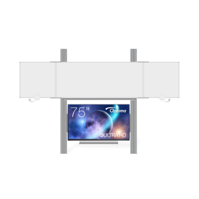 OPTOMA EKOTAB Pylon 290 s přední tabulí TRIPTYCH K 240x100 BBBBB pro LCD 75" Optoma 5752RK