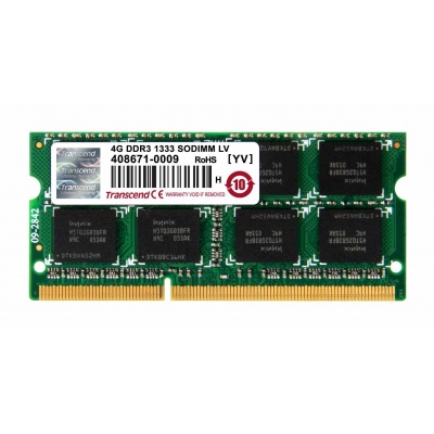 SODIMM DDR3L 4GB 1333MHz TRANSCEND 2Rx8 CL9, retail