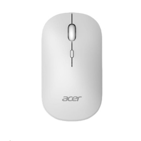 ACER bezdrátová myš Wireless Mouse AMR130,dual mode 2.4GHz + BT 5.2,4 tlačítka,1600dpi,125Hz,30 IPS,Bílá ACER bezdrátová myš Wireless Mouse AMR130,dual mode 2.4GHz + BT 5.2,4 tlačítka,1600dpi,125Hz,30 IPS,Bílá