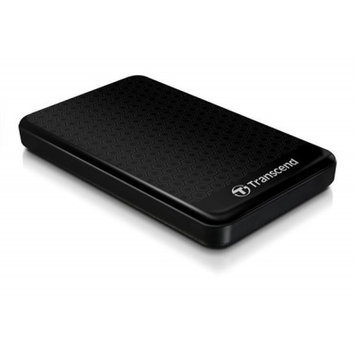 Externý pevný disk TRANSCEND 2,5" USB 3.1 StoreJet 25A3, 1 TB, čierny (nárazuvzdorný, 256-bitový AES)