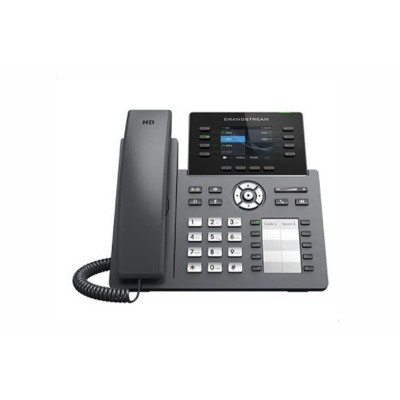 Grandstream GRP2616 [telefón VoIP - 6x účet SIP, HD audio, 48 prog.tl+6 predvolieb, 2xLAN 1Gbps, WiFi,USB,Bluetooth,PoE]