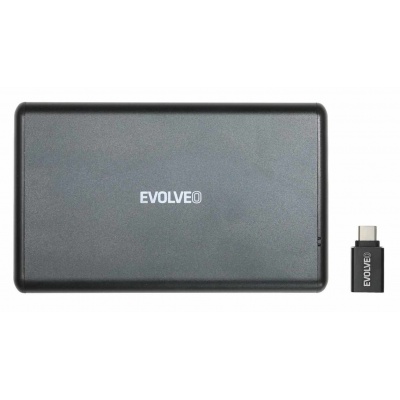 EVOLVEO 2.5" Tiny 2, 10 Gb/s, externý HDD rám, USB A 3.1 + adaptér USB A/USB C