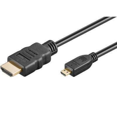 PremiumCord 4K kabel HDMI A - HDMI micro D, 2m
