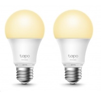 TP-Link Tapo L510E (2-pack) chytrá WiFi stmívatelná LED žárovka (bílá,2700K,806lm,2,4GHz,E27)