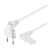 PREMIUMCORD 230V napájací kábel pre magnetofón so zahnutými konektormi 3m