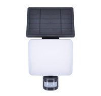 Solight LED solární osvětlení se senzorem, 11W, 1200lm, 3 CCT, Li-Ion, černá