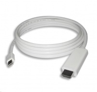 PREMIUMCORD Mini DisplayPort kábel 1.2 na HDMI 2.0, pre rozlíšenie 4Kx2K@60Hz, 2m