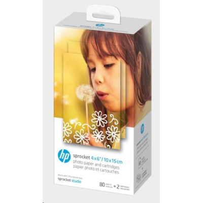 Papierová kazeta HP Sprocket Studio 80 balení 4x6"