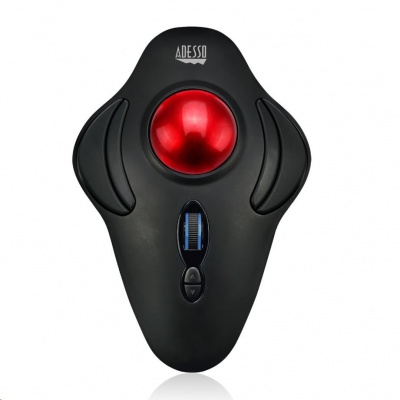 ADESSO myš iMouse T40, bezdrátová, optická, trackball, černá