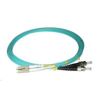 Duplexní patch kabel MM 50/125, OM3, LC-ST, LS0H, 3m