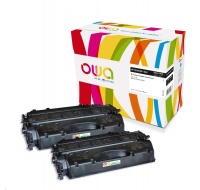 OWA Armor toner pre HP LJ P2050, P2055, 2x6500 strán, CC505XD, čierna/čierna