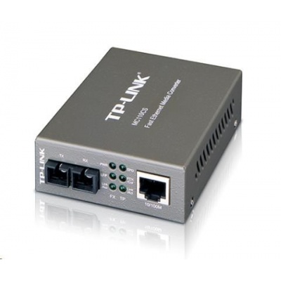 TP-Link MC110CS [mediálny konvertor Fast Ethernet, pre SM vlákna, 1310 nm, SC konektor s brúsením UPC, dosah do 20 km]