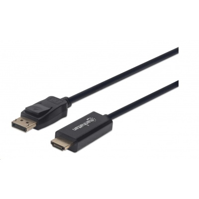 MANHATTAN Kábel DisplayPort - HDMI, 1 m, čierny