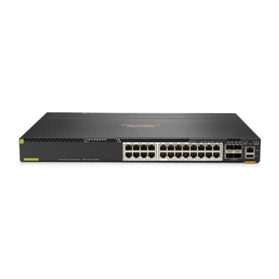 Aruba 6300M 24-port HPE Smart Rate 1/2.5/5GbE Class 6 PoE and 4-port SFP56 Switch JL660A RENEW