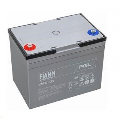 Baterie - Fiamm 12 FGL33 (12V/33Ah - M6) životnost 10let