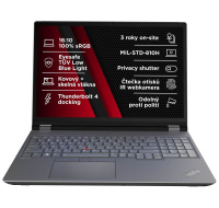 LENOVO NTB ThinkPad/Workstation P16 G2 - i7-14700HX ,16"WQUX OLED Touch,32GB,1TBSSD,RTX 3500 Ada 12GB,IRcam,W11P