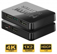 PREMIUMCORD HDMI splitter 1-2 porty, napájanie USB, 4K, FULL HD, 3D