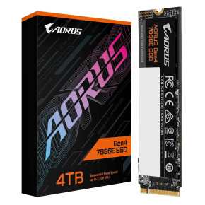 GIGABYTE SSD 4TB AORUS Gen4 7000E, PCIe Gen4x4, M.2 2280, (R:7100/ W:6500MB/s) GIGABYTE SSD 4TB AORUS Gen4 7000E, PCIe Gen4x4, M.2 2280, (R:7100/ W:6500MB/s)
