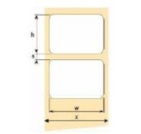 OEM Samolepiace etikety 93 mm x 62 mm, biely PE, cena za 500 ks
