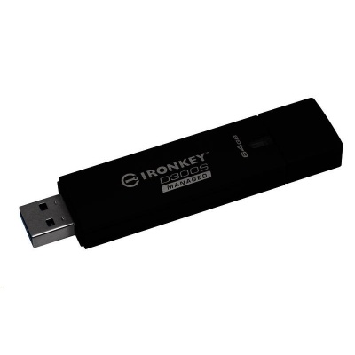 Kingston 64GB D300S AES 256 XTS Šifrovaný riadený USB disk