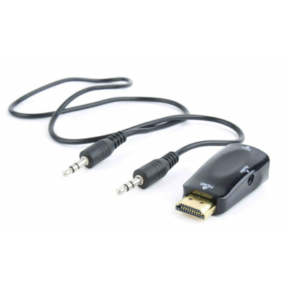 C-Tech HDMI na VGA + audio adaptér, M/F
