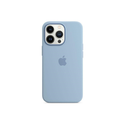 Silikónové puzdro Apple iPhone 13 Pro s MagSafe - Modrá hmla