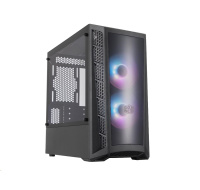 Skriňa Cooler Master MasterBox MB320L, aRGB, mATX, Mid Tower, čierna, bez zdroja