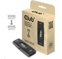 Club3D Adaptér aktivní DisplayPort 1.4 Repeater 4K120HZ HBR3 (F/F), černá