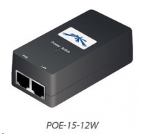 UBNT POE-15-12W [PoE adaptér 15V/0,8A (12W), vrátane. napájací kábel]