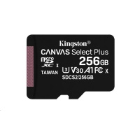 Kingston 256GB micSDXC Canvas Select Plus 100R A1 C10 - 1 ks