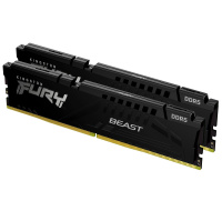 KINGSTON DIMM DDR5 64GB (Kit of 2) 6000MT/s CL30 ECC FURY Beast XMP Černá