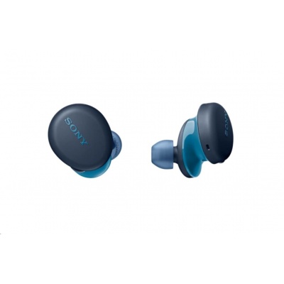 SONY bezdrátová stereo sluchátka WF-XB700, modrá