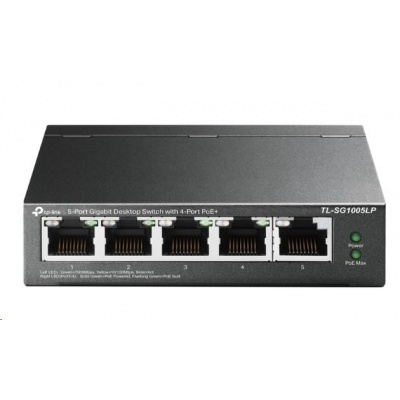 TP-Link TL-SG1005LP [5-Port Gigabit Desktop Switch with 4-Port PoE+]