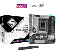 BAZAR - ASRock MB Sc LGA1700 B760M STEEL LEGEND WIFI, Intel B760, 4xDDR5, 1xDP, 1xHDMI, WI-FI, mATX - Po opravě (Bez pří