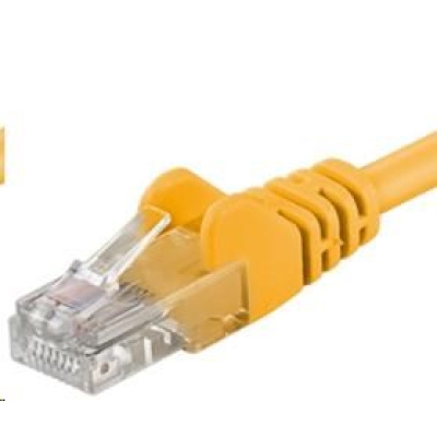 PREMIUMCORD Patch kábel UTP RJ45-RJ45 CAT5e 1.5 m žltá