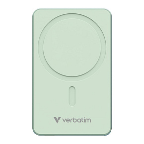 VERBATIM Powerbanka Charge 'n' Go Essentials, Magnetická, 10000 mAh, USB-C, Zelená VERBATIM Powerbanka Charge 'n' Go Essentials, Magnetická, 10000 mAh, USB-C, Zelená