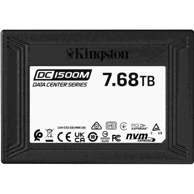 SSD disk Kingston 7680 GB SSD Data Centre DC1500M (Mixed Use) Enterprise U.2 podnikové disky SSD NVMe