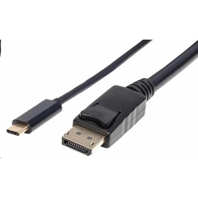 Kábel Manhattan USB-C na DisplayPort, 2 m, čierny