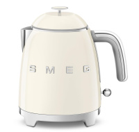 Smeg KLF05CREU mini rychlovarná konvice, 0,8 l / 3 šálky, 1400 W, styl 50. let, krémová