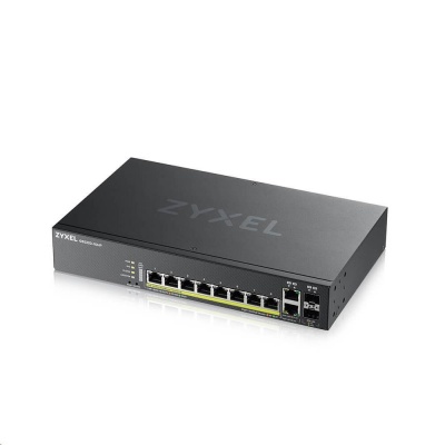 Zyxel GS2220-10HP 10-port L2 Managed Gigabit PoE Switch, 8x gigabit RJ45, 2x gigabit RJ45/SFP, PoE 180 W