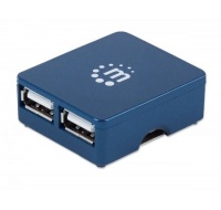 MANHATTAN USB 2.0 Micro Hub, 4 porty, napájanie zbernice